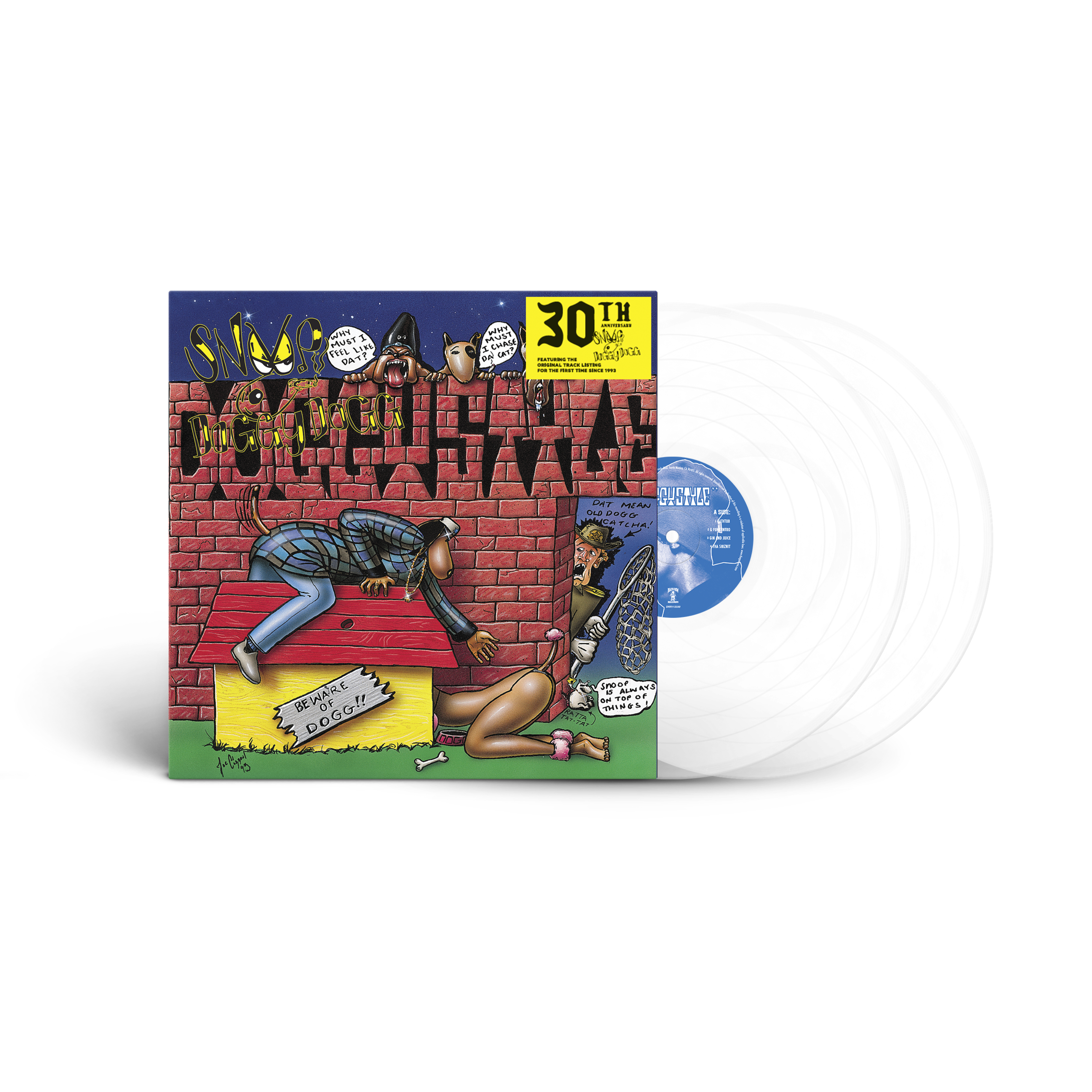 SNOOP DOGG “DOGGYSTYLE 30TH ANNIVERSARY EDITION“ CLEAR VINYL